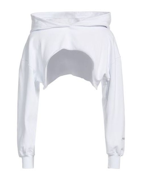 Woman Sweatshirt White Size M Cotton, Elastane
