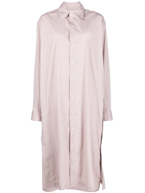 Striped shirt dress - Neutrals