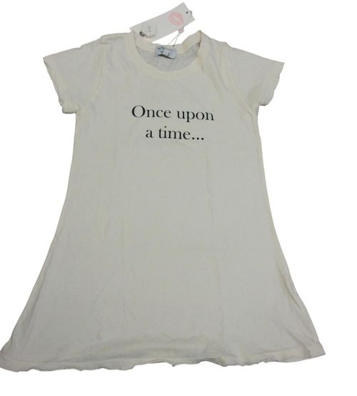 Kids Once Upon A Time With Happily Ever After T-Shirt In Cream