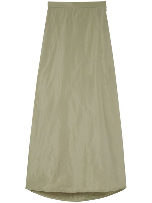 A-line maxi skirt - Green