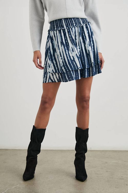 Addison Skirt In Indigo Nile