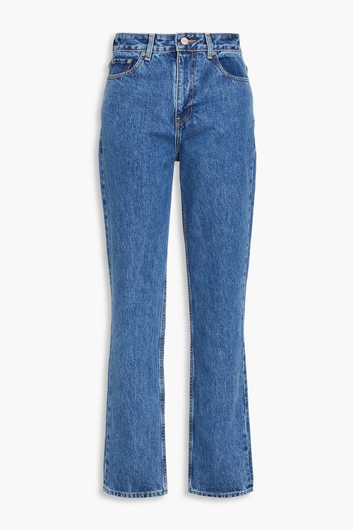 High-rise straight-leg jeans - Blue - 24W/ 34L