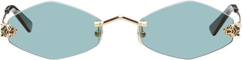 Gold 'Panthère de ' Sunglasses