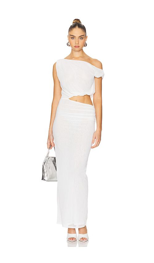 NBD KLEID JORDYN in Ivory. Größe XS. Also in M