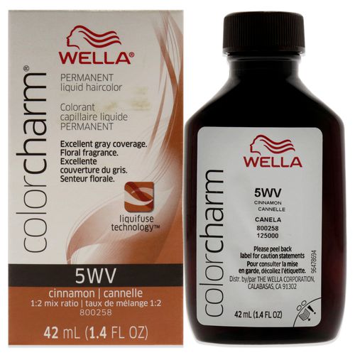 Color Charm Permanent Liquid Haircolor - 5WV Cinnamon by for Unisex - 1.4 oz Hair Color