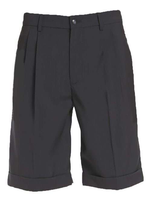 Pleated tailored shorts - Blue