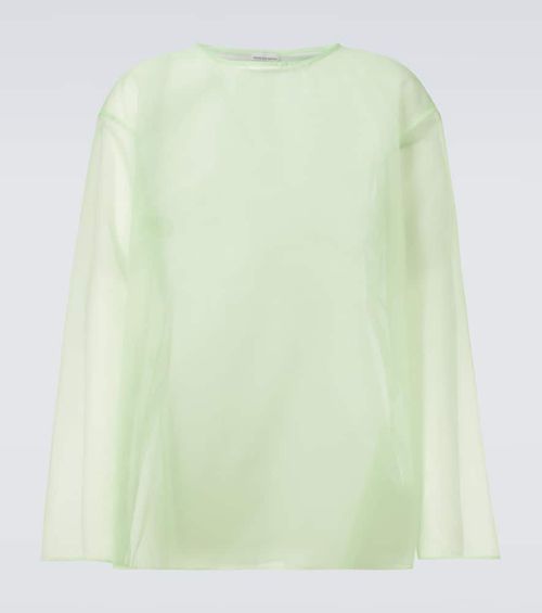 Oversized sheer top