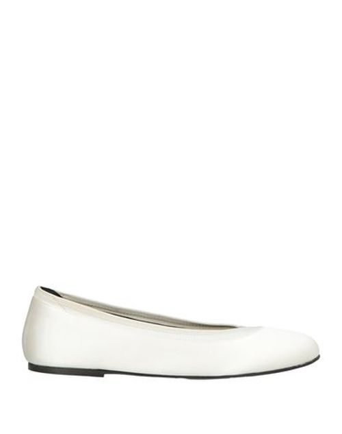Woman Ballet flats Ivory Size 6 Viscose, Silk