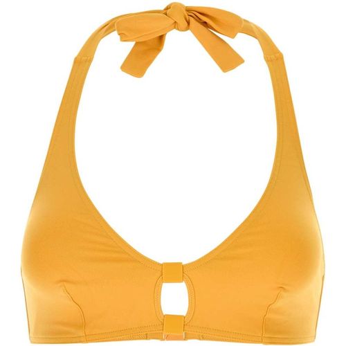 Eres Yellow Stretch Nylon Float Bikini Top