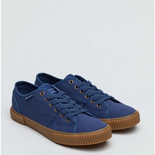 Ben Sherman Mens Canvey Trainers in Navy Canva