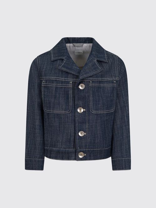 Coat Kids color Blue