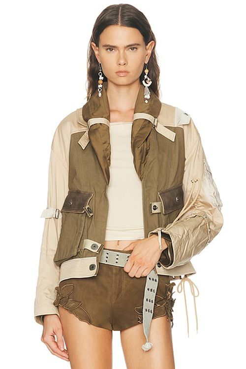 Isabel Marant Julissa Jacket in Khaki - Army,Beige. 40 also