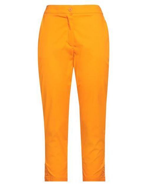 Z. o.e. Zone Of Embroidered Woman Pants Orange Size S Cotton, Elastane