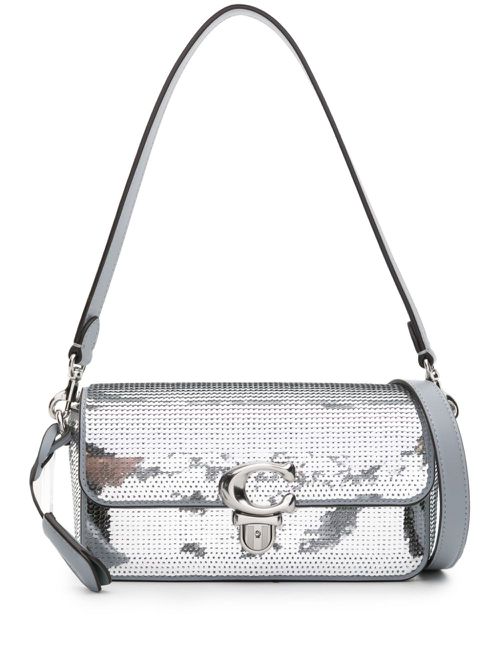 Studio sequined crossbody bag - Grey