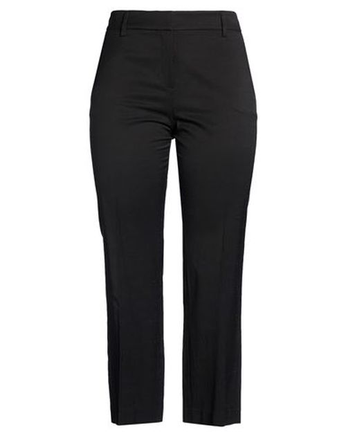 Woman Pants Black Size 12 Viscose, Cotton, Silk, Elastane