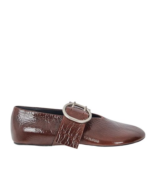 Cannolo buckle ballet flats