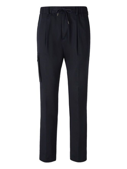 Drawstring cargo trousers - Black