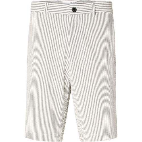 Selected Regular Karl Seersucker Shorts for Men - Dark Sapphire / Sma