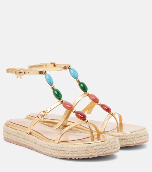 Shanti leather espadrille sandals