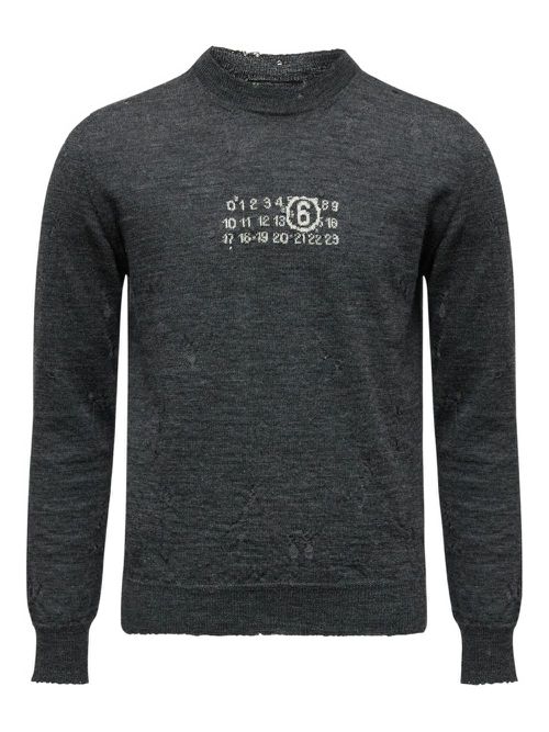 Numeric crew-neck sweater - Grey