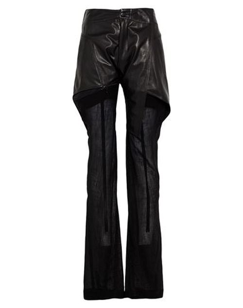 Woman Pants Black Size S Lambskin