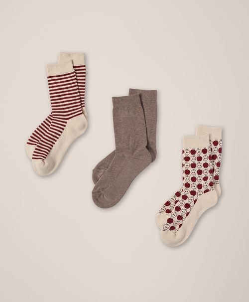 Women's Apple A Day Perfect Crew Socks 3-Pack