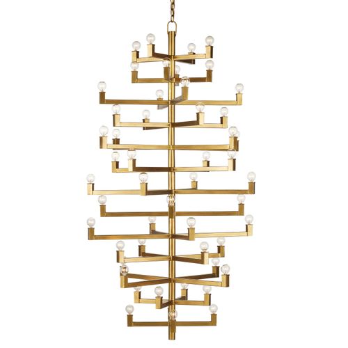 Brass 52 Light Chandelier from the Andre Collection