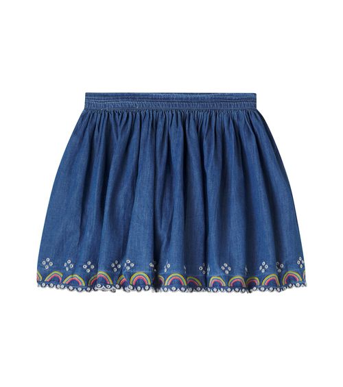Bernie cotton chambray skirt