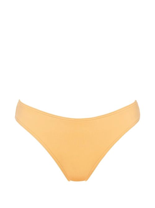 High-Cut Bikini Briefs — Yellow