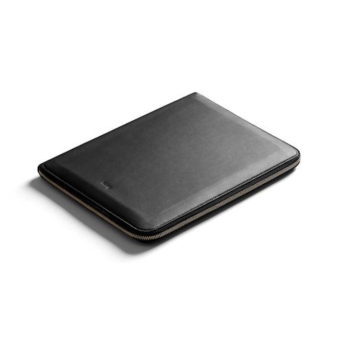 Work Folio Premium A4 Leather Compendium Black