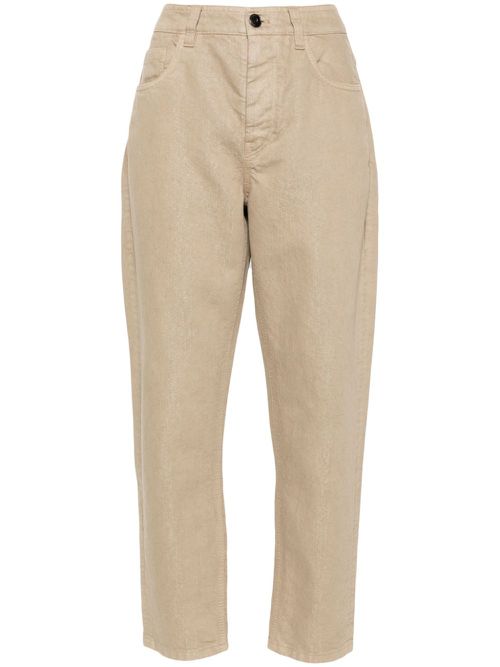 Cropped jeans - Neutrals