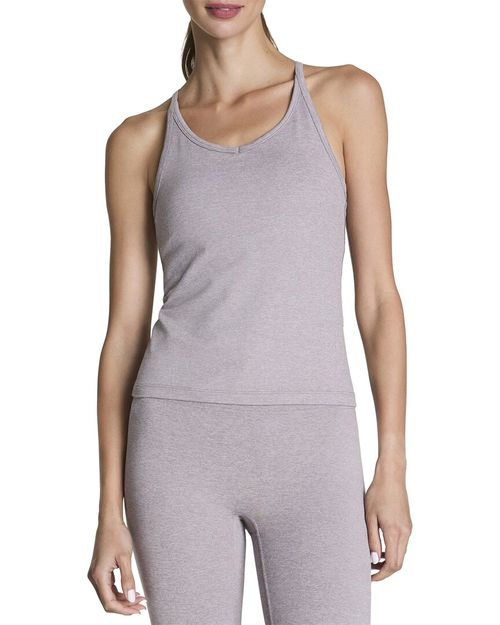 Ribbed V-Neck Racerback Tank