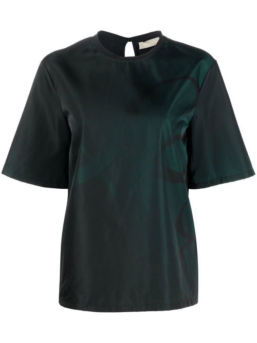 Monogram-print T-shirt - Green