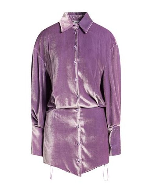 Woman Mini dress Purple Size 6 Viscose, Silk