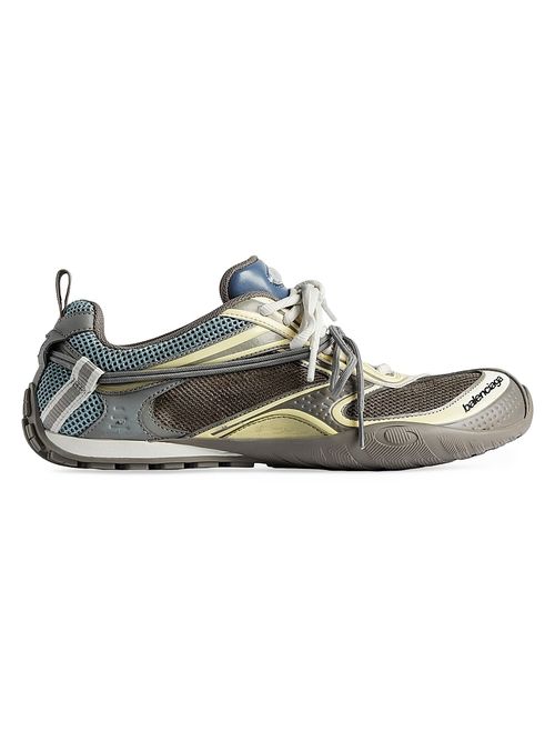 Men's Radar Gradient Lines Sneakers - Brown Blue Yellow Grey