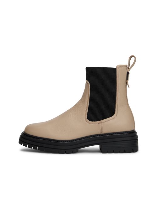 TOMMY HILFIGER Boots chelsea beige / nero