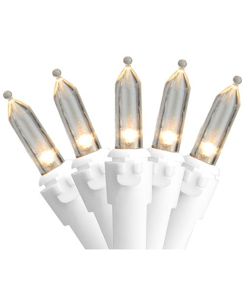 Dnu Unprofitable Northlight 50-Count Warm White Led Mini Christmas Lights 16.25Ft White Wire