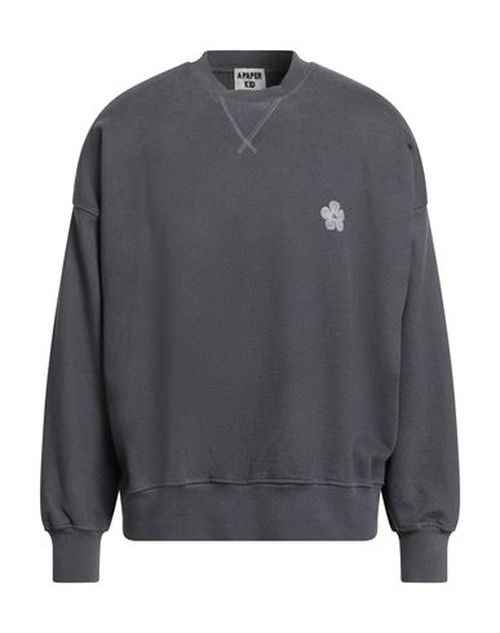 Man Sweatshirt Charcoal Size L Cotton