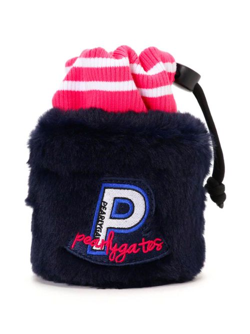 Logo-appliqué pouch - Blue