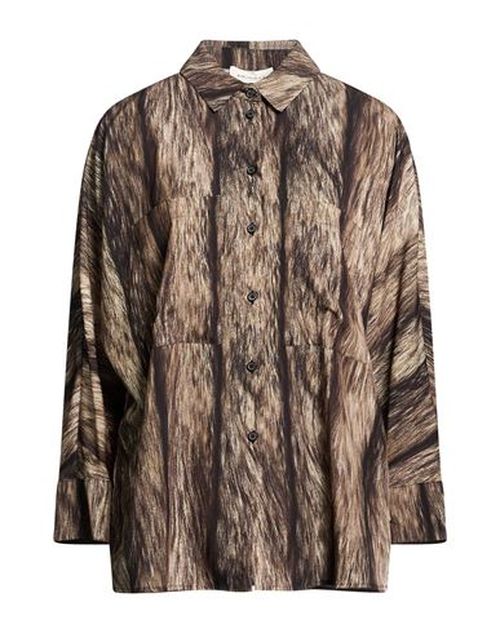 Woman Shirt Brown Size 4 Polyester