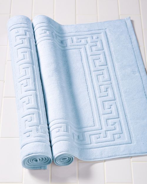Superior Non-Slip 2pc Absorbent Cotton Bath Mat Set