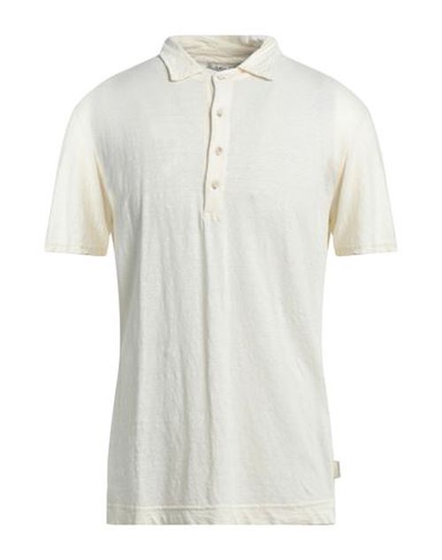 Man Polo shirt Beige Size M Linen, Elastane
