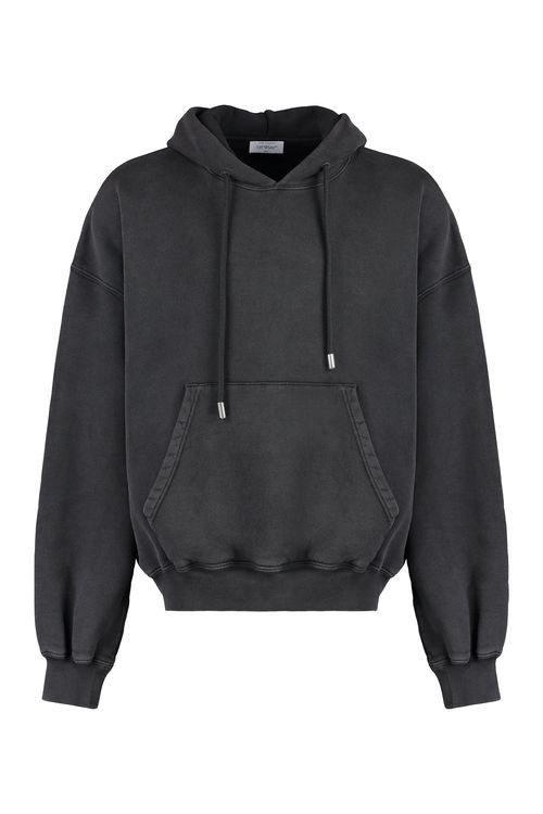 Hooded Cotton Sweatshirt — Gray