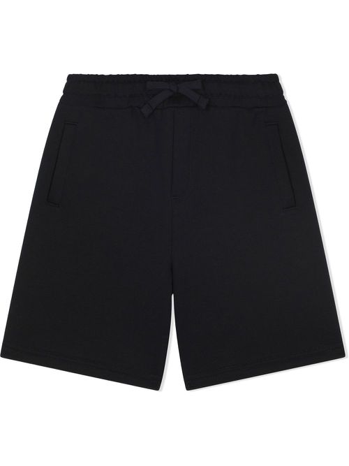 Heraldic patch bermuda shorts - Black