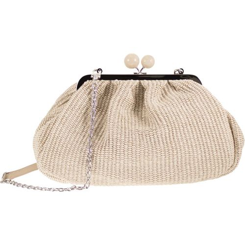 Weekend Maxmara Wkafortuna Pasticcino Bag Medium Raffia Effect