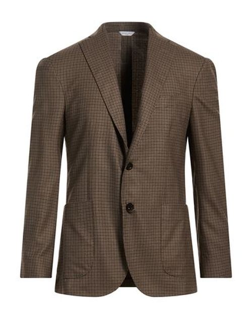 Man Blazer Brown Size 38 Virgin Wool