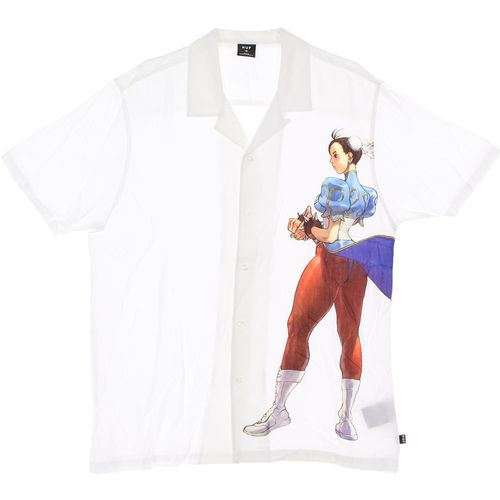 Chun Li Resort Shirt X Street Fighter White Men's Short Sleeve Shirt