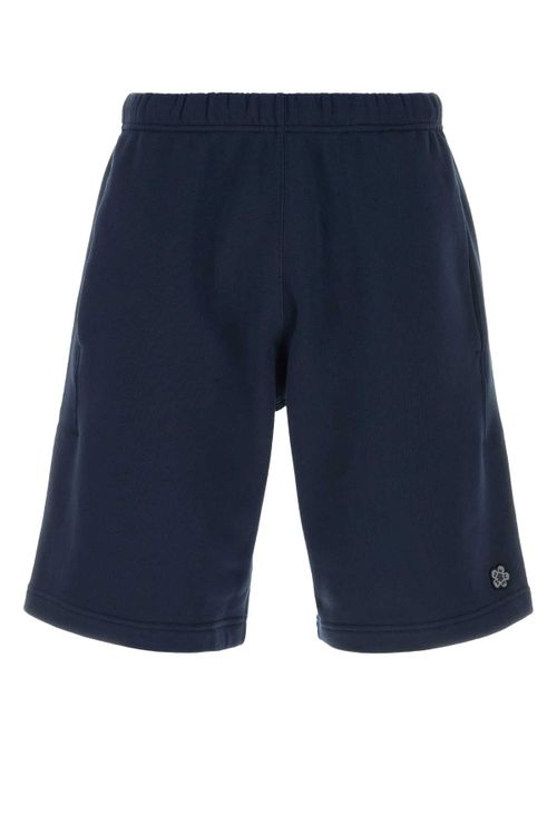 Flower Bermuda Shorts — Navy