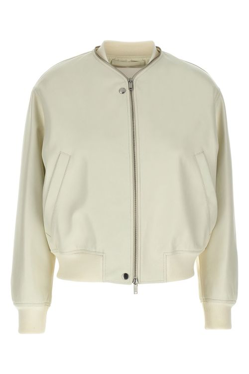 Leather Bomber Jacket