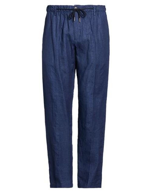 Man Pants Navy Size 38 Linen